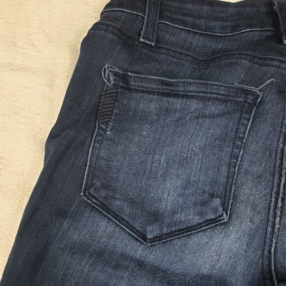 Paige Verdugo Ultra Skinny Jeans Size 27 Dark Wash Straight Leg Stretch Denim - Picture 9 of 16